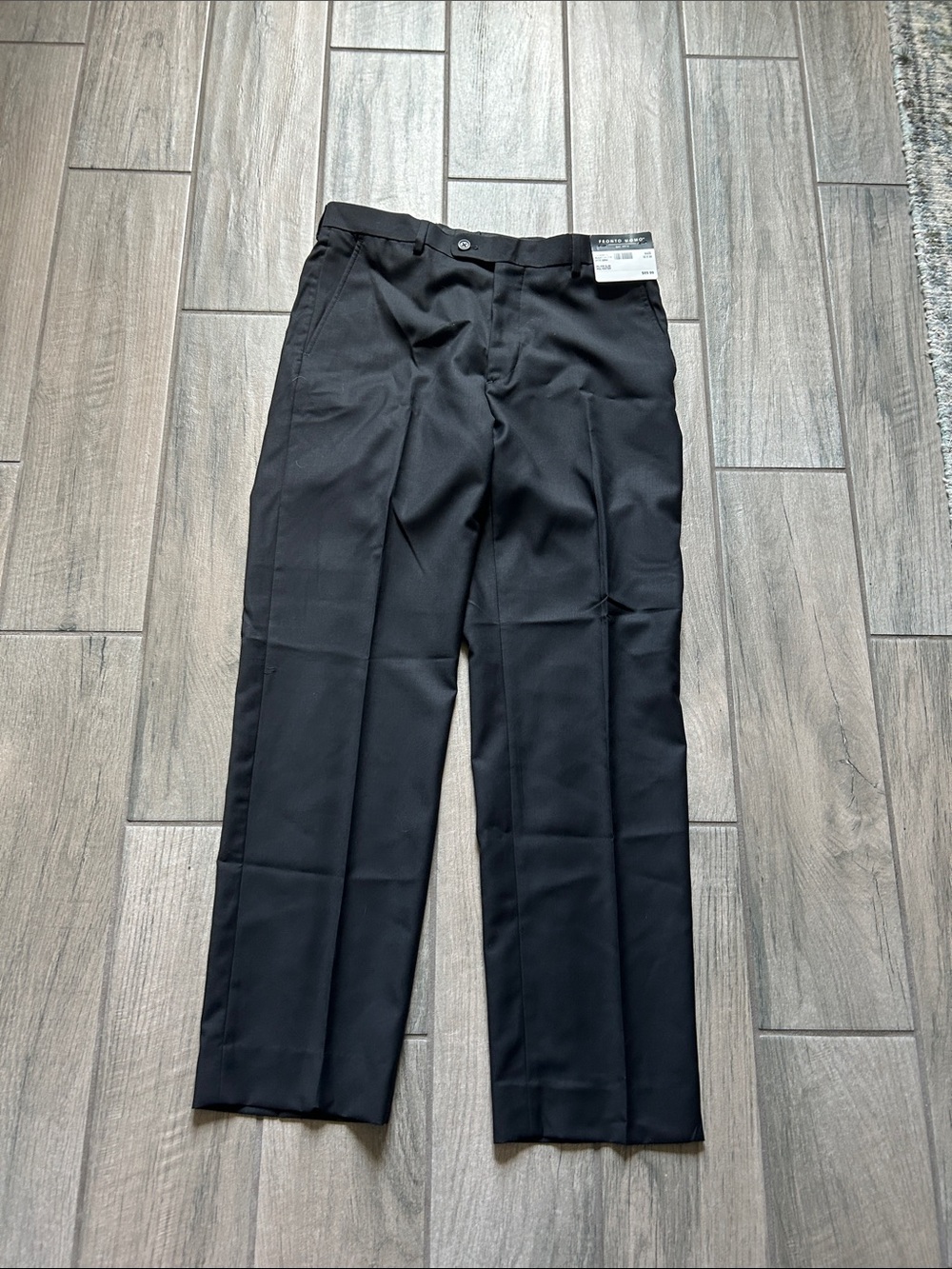 Pronto Uomo Black Dress Pants - Classic Tailored Trousers